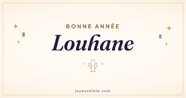 Image « Bonne année Louhane » au format large