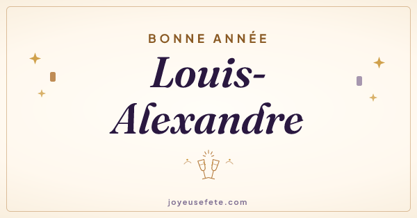 Image « Bonne année Louis-Alexandre » au format large