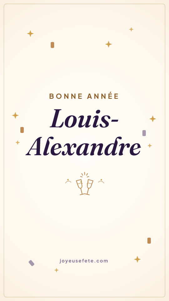 Image « Bonne année Louis-Alexandre » au format story