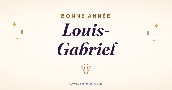 Image « Bonne année Louis-Gabriel » au format large
