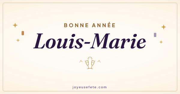 Image « Bonne année Louis-Marie » au format large