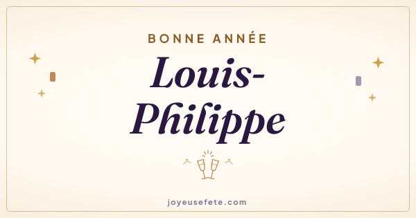 Image « Bonne année Louis-Philippe » au format large