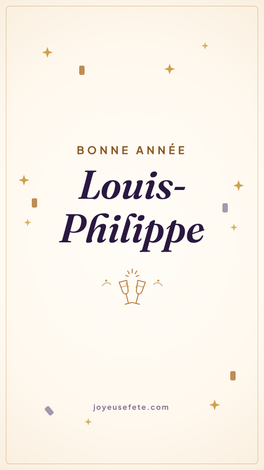 Image « Bonne année Louis-Philippe » au format story