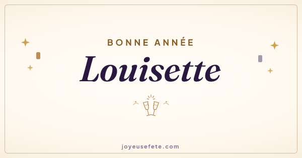 Image « Bonne année Louisette » au format large