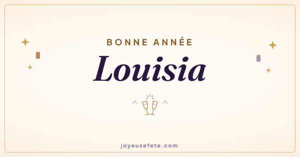 Image « Bonne année Louisia » au format large