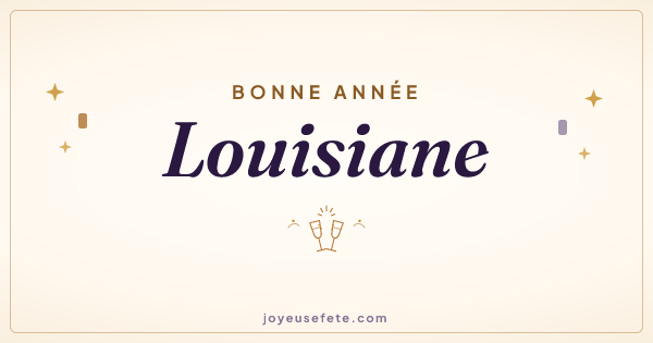 Image « Bonne année Louisiane » au format large