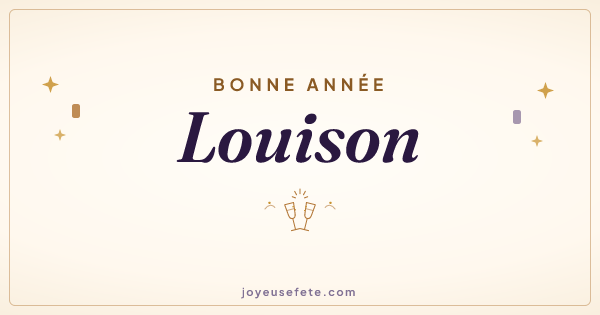 Image « Bonne année Louison » au format large