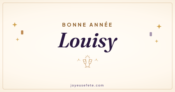 Image « Bonne année Louisy » au format large
