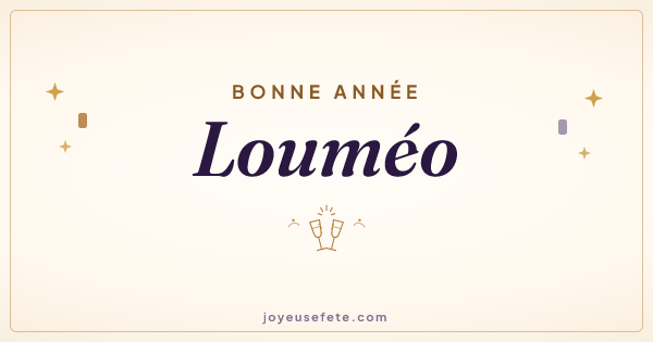 Image « Bonne année Louméo » au format large