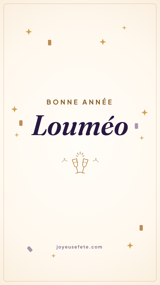 Image « Bonne année Louméo » au format story