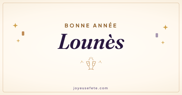 Image « Bonne année Lounès » au format large