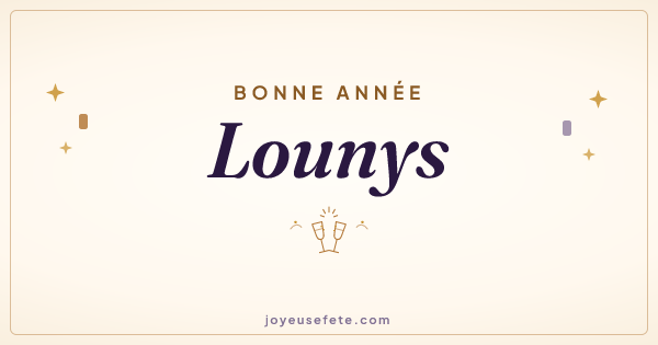 Image « Bonne année Lounys » au format large
