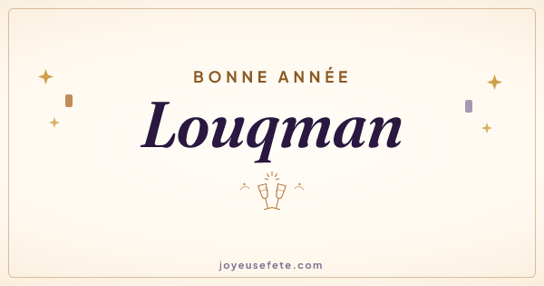 Image « Bonne année Louqman » au format large