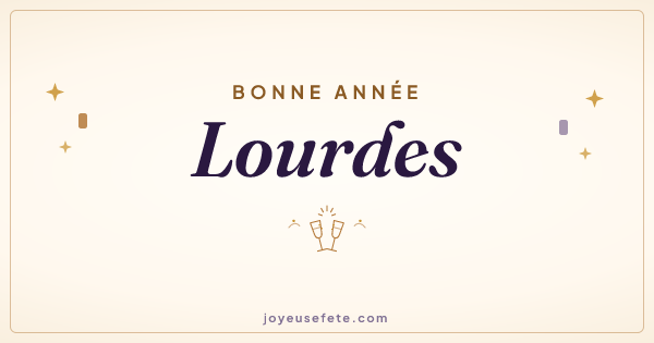 Image « Bonne année Lourdes » au format large