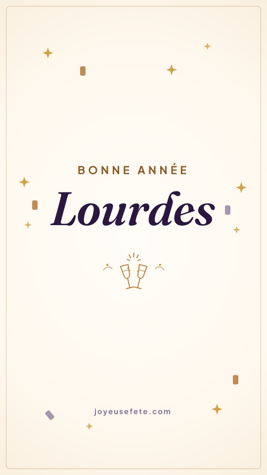 Image « Bonne année Lourdes » au format story