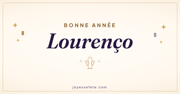 Image « Bonne année Lourenço » au format large