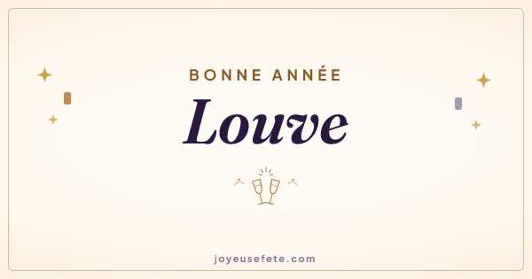 Image « Bonne année Louve » au format large