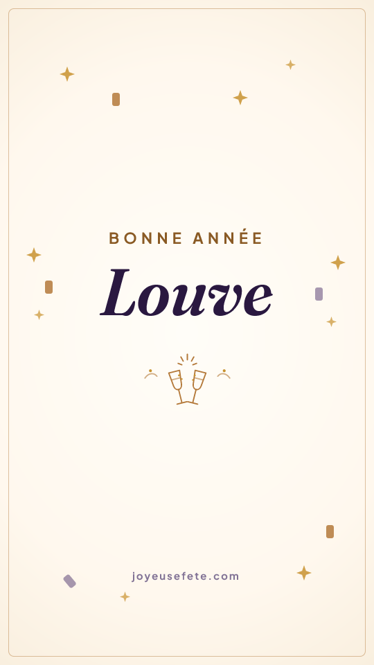 Image « Bonne année Louve » au format story