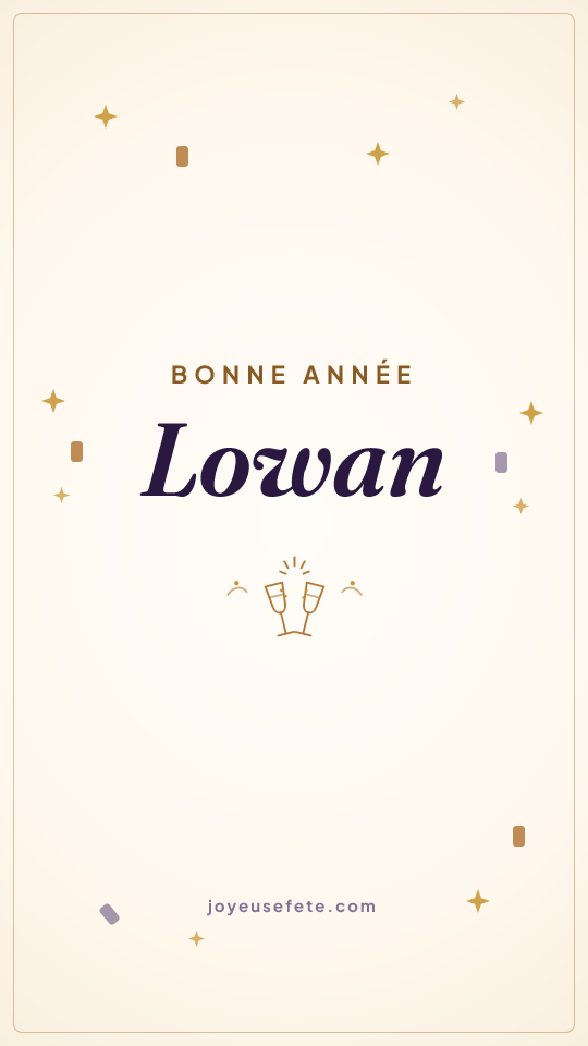 Image « Bonne année Lowan » au format story