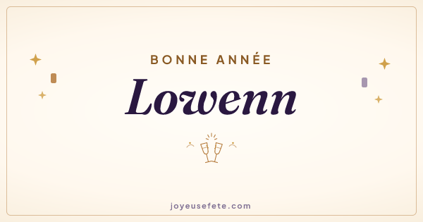 Image « Bonne année Lowenn » au format large