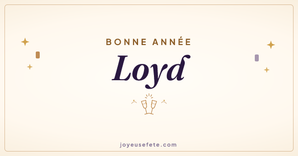 Image « Bonne année Loyd » au format large