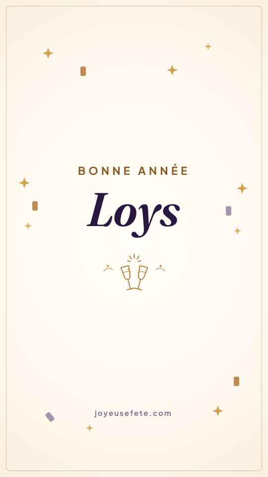 Image « Bonne année Loys » au format story