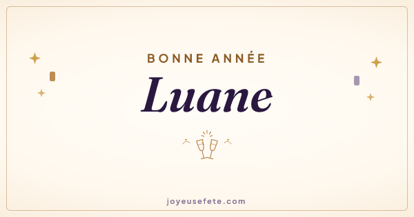 Image « Bonne année Luane » au format large