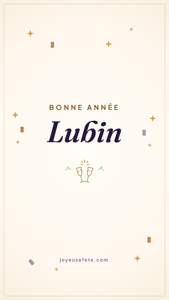 Image « Bonne année Lubin » au format story