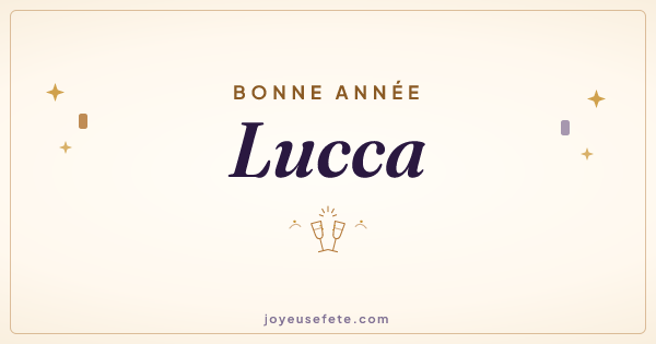 Image « Bonne année Lucca » au format large