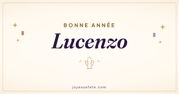 Image « Bonne année Lucenzo » au format large