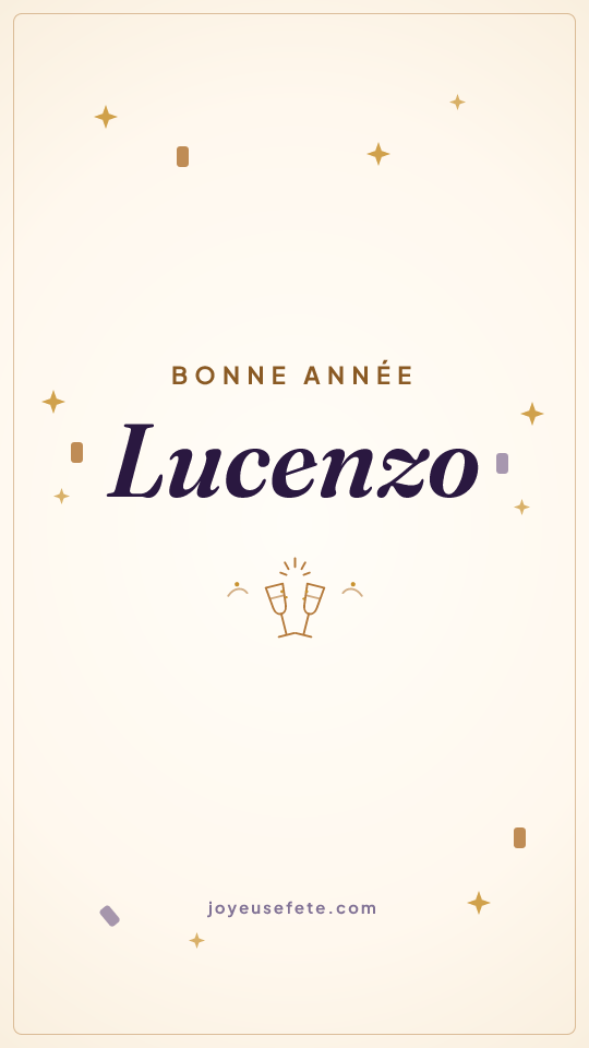 Image « Bonne année Lucenzo » au format story