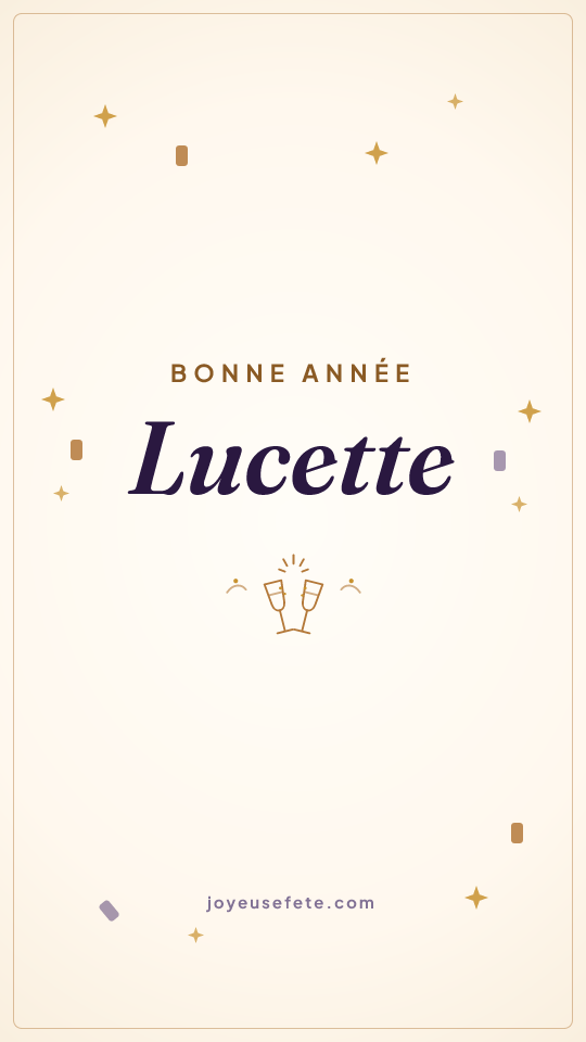 Image « Bonne année Lucette » au format story