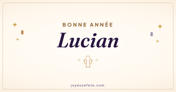 Image « Bonne année Lucian » au format large