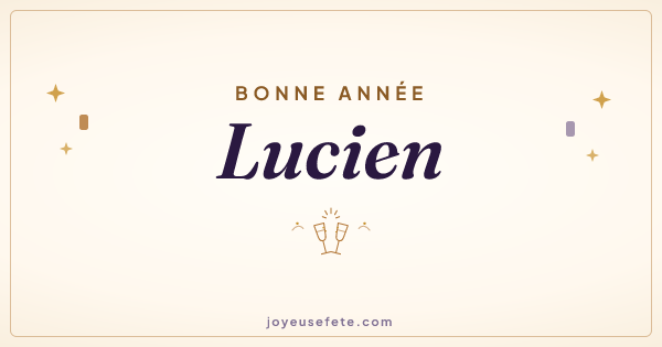 Image « Bonne année Lucien » au format large