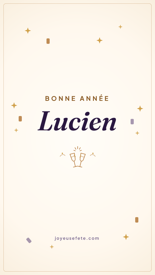 Image « Bonne année Lucien » au format story
