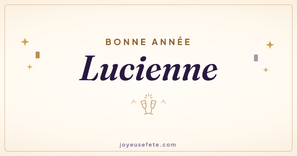 Image « Bonne année Lucienne » au format large