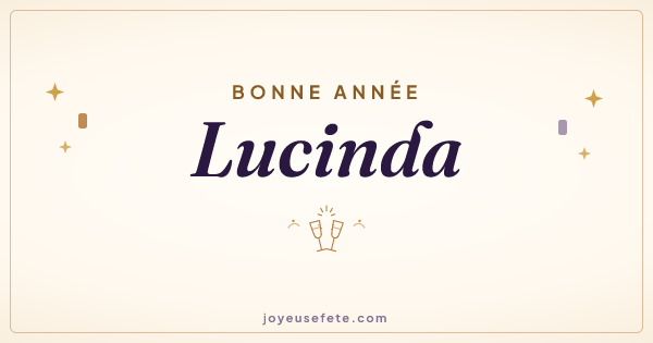 Image « Bonne année Lucinda » au format large