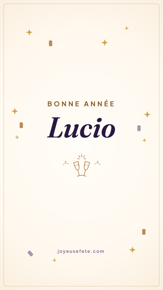 Image « Bonne année Lucio » au format story