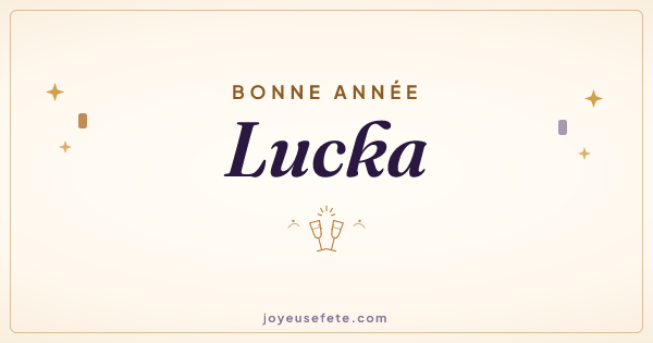 Image « Bonne année Lucka » au format large