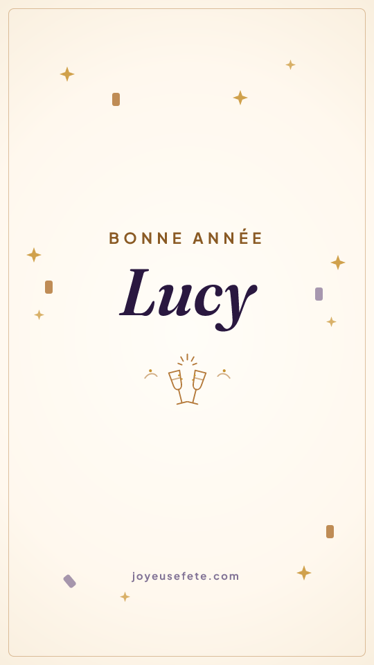 Image « Bonne année Lucy » au format story