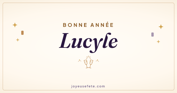 Image « Bonne année Lucyle » au format large