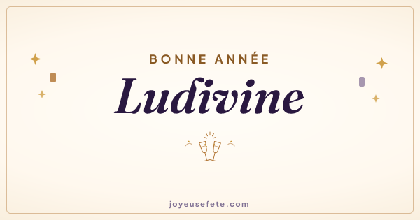 Image « Bonne année Ludivine » au format large