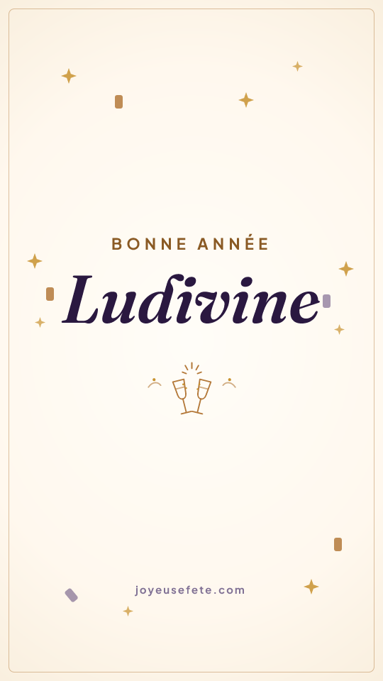 Image « Bonne année Ludivine » au format story