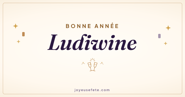 Image « Bonne année Ludiwine » au format large