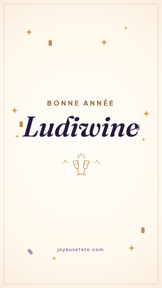 Image « Bonne année Ludiwine » au format story