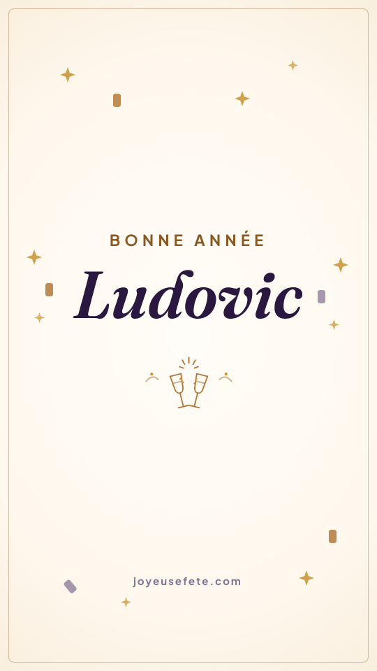 Image « Bonne année Ludovic » au format story