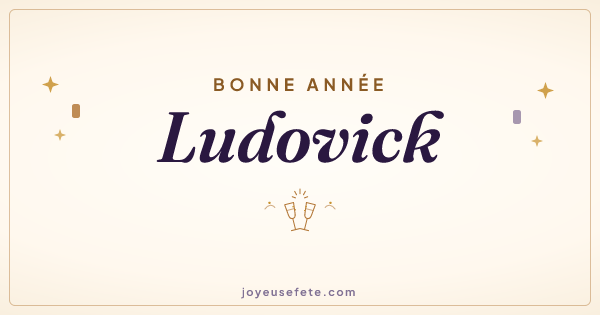Image « Bonne année Ludovick » au format large