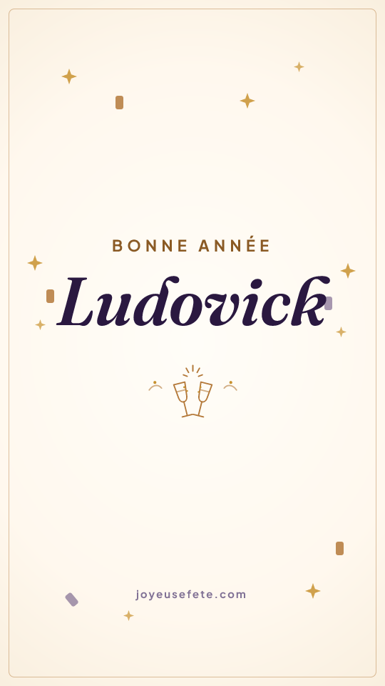 Image « Bonne année Ludovick » au format story