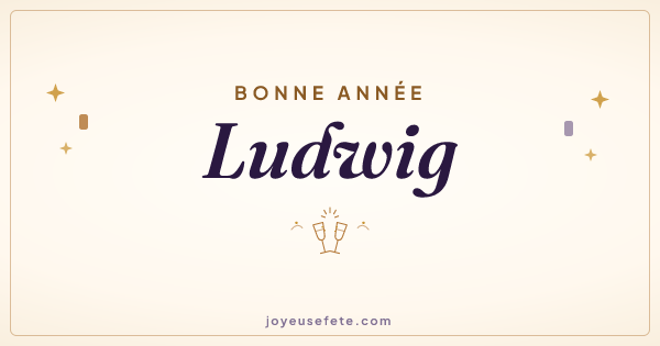 Image « Bonne année Ludwig » au format large