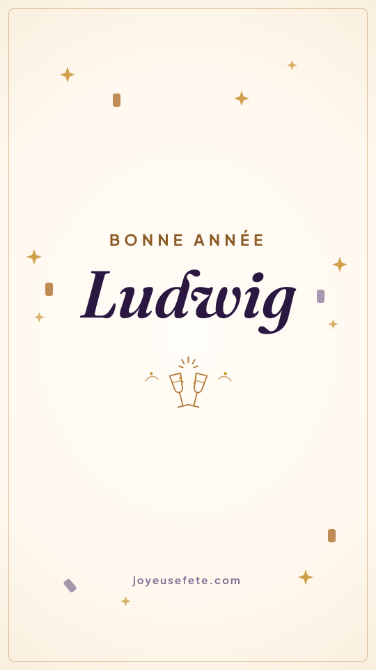 Image « Bonne année Ludwig » au format story
